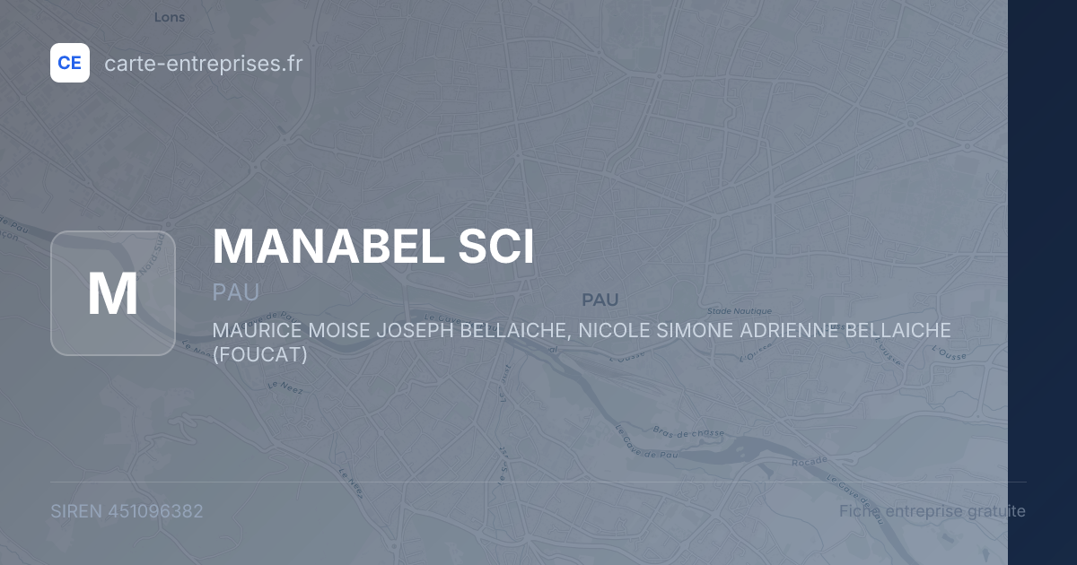 MANABEL SCI — 451096382 — fiche entreprise