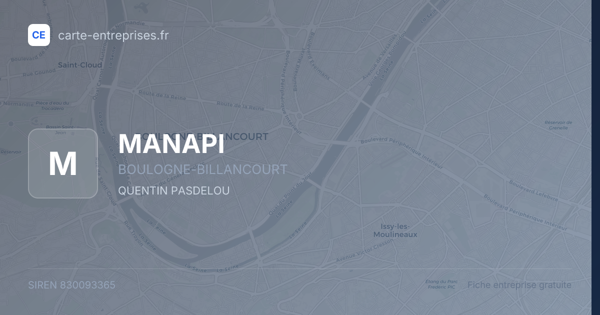 MANAPI — 830093365 — fiche entreprise