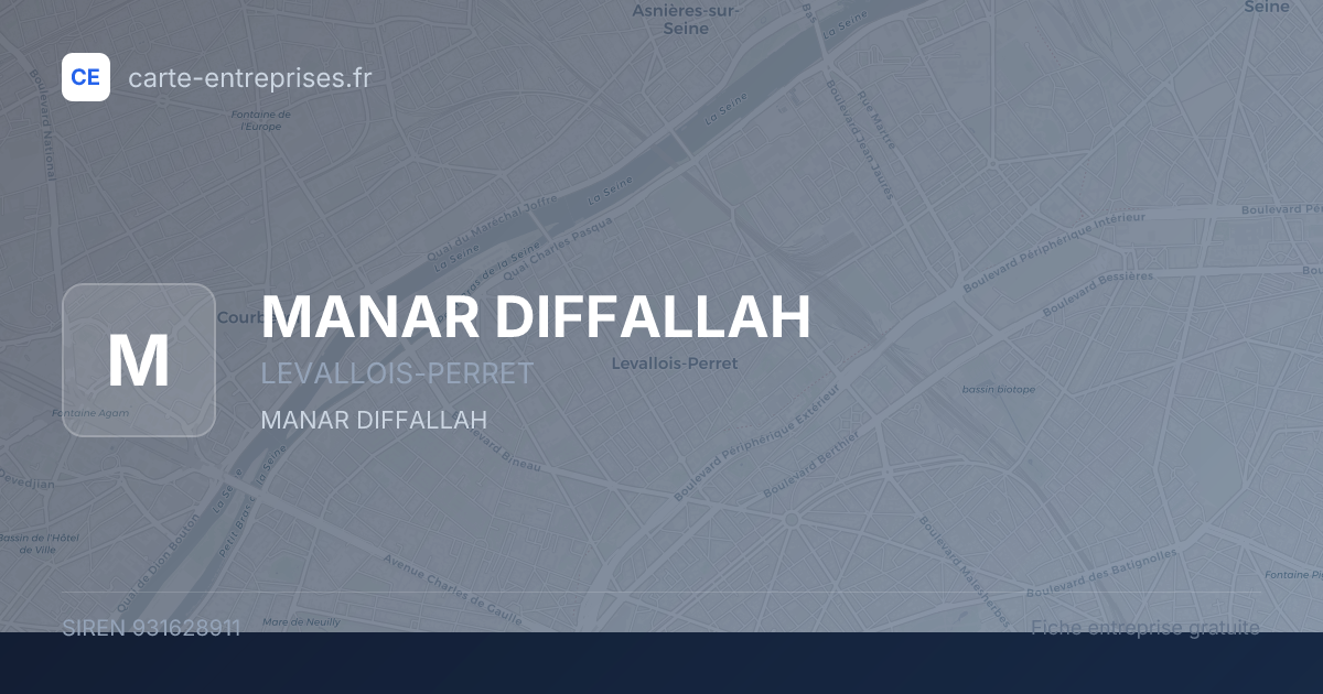 MANAR DIFFALLAH — 931628911 — fiche entreprise