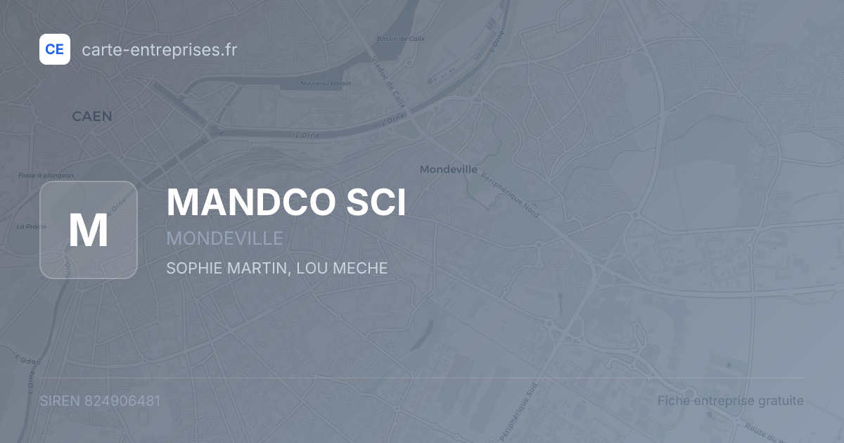 MANDCO SCI — 824906481 — fiche entreprise