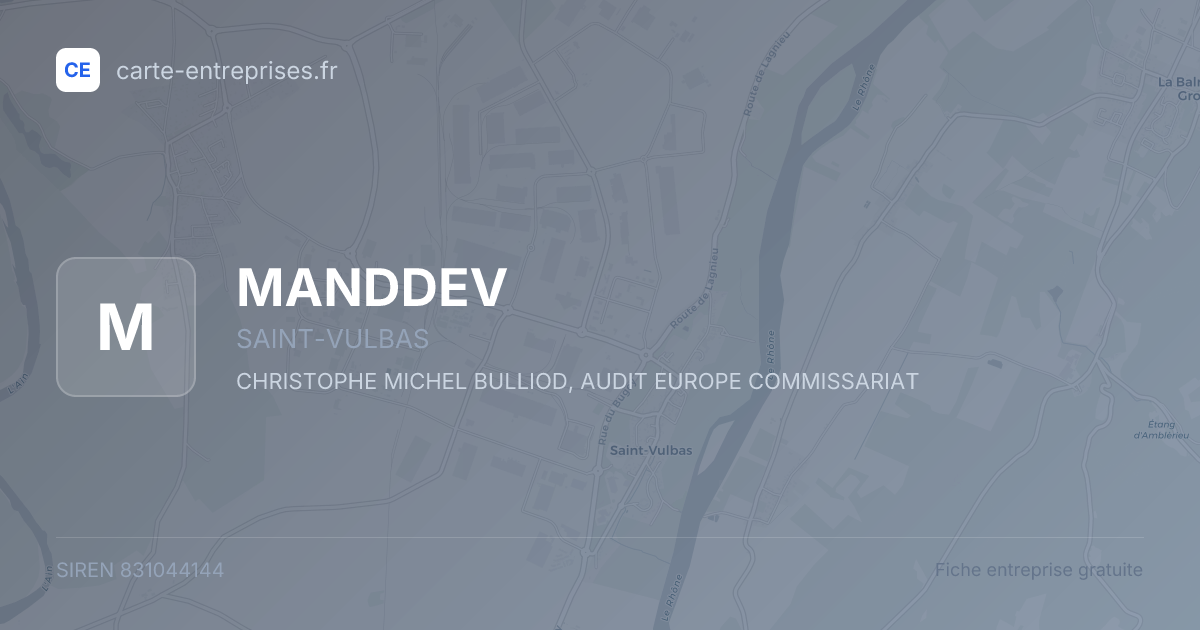 MANDDEV — 831044144 — fiche entreprise