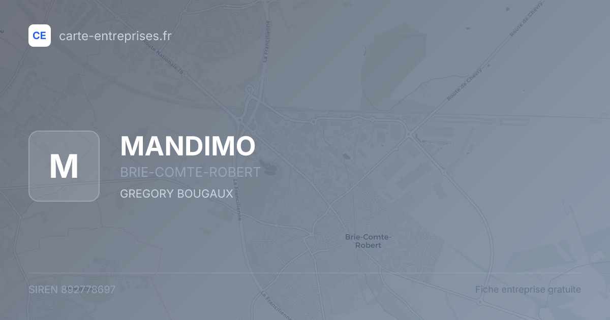 MANDIMO — 892778697 — fiche entreprise
