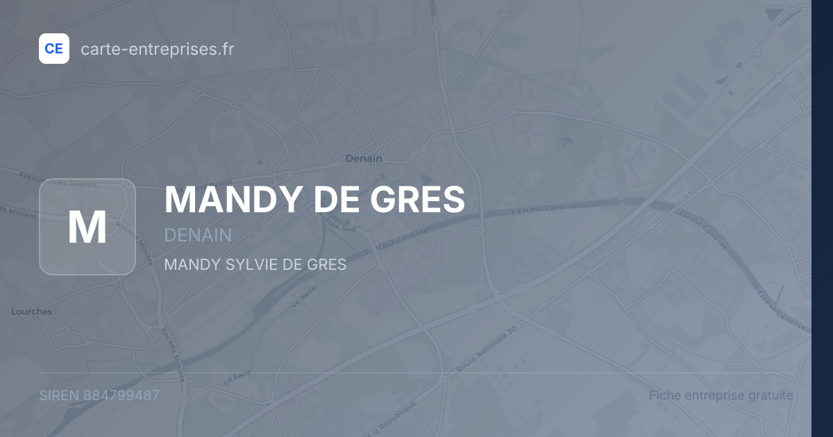 MANDY DE GRES — 884799487 — fiche entreprise