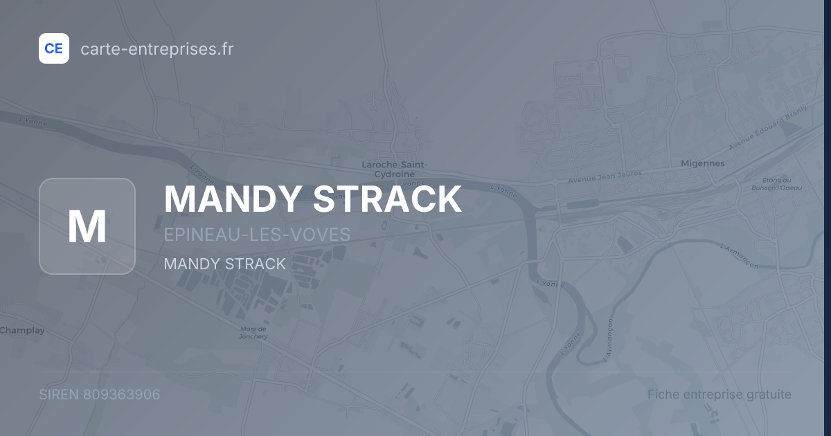 MANDY STRACK — 809363906 — fiche entreprise