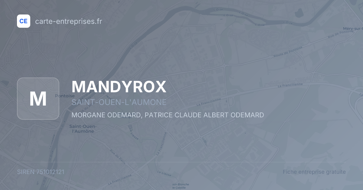 MANDYROX — 751012121 — fiche entreprise