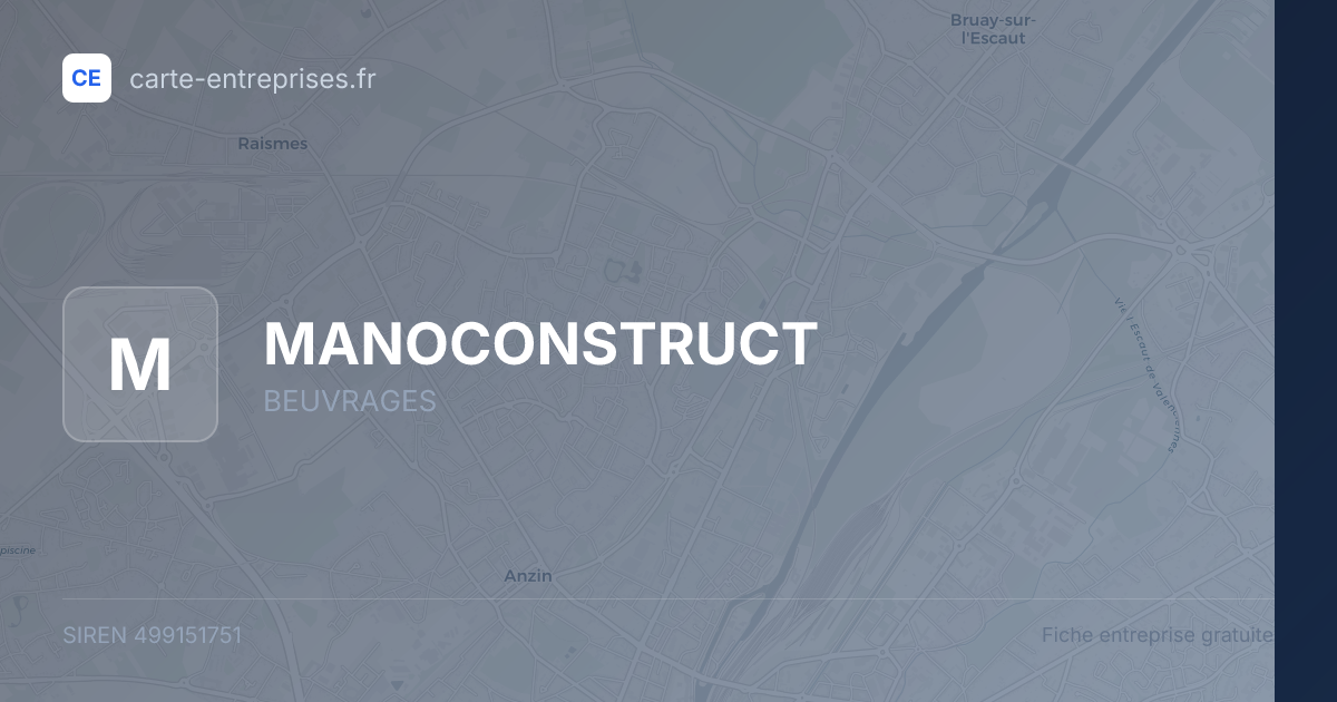 MANOCONSTRUCT — 499151751 — fiche entreprise