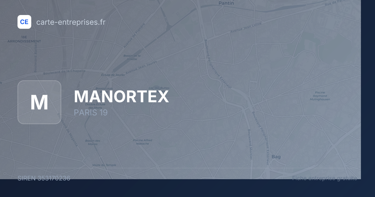MANORTEX — 353170236 — fiche entreprise