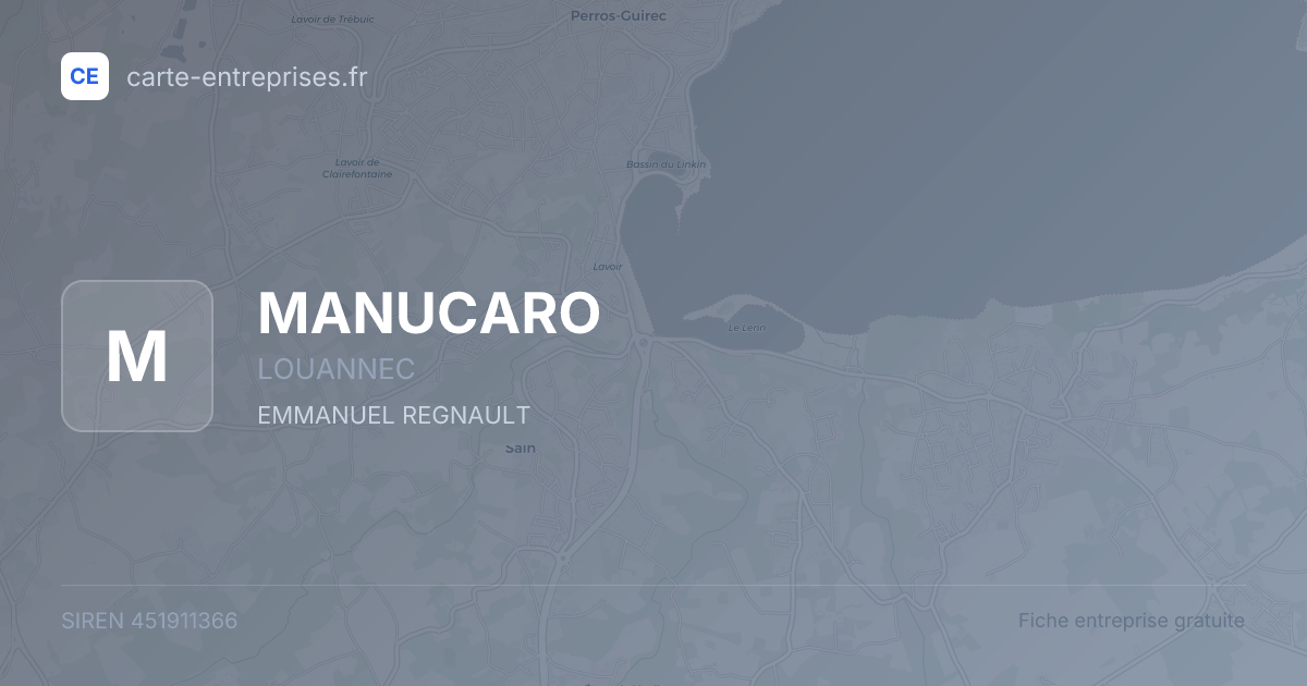 MANUCARO — 451911366 — fiche entreprise