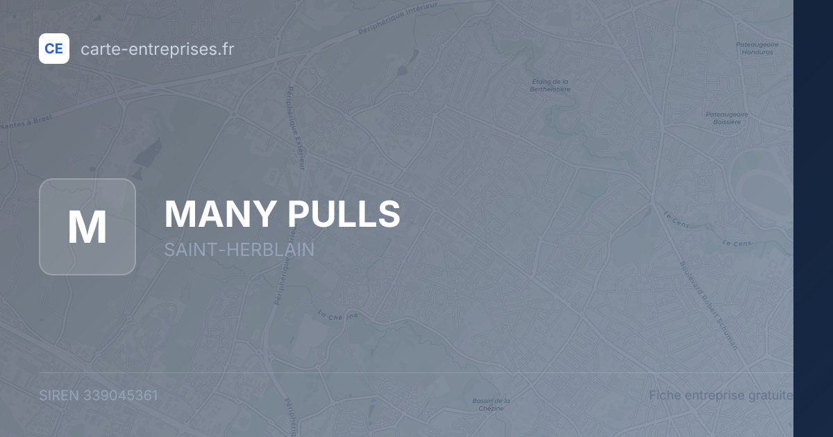MANY PULLS — 339045361 — fiche entreprise