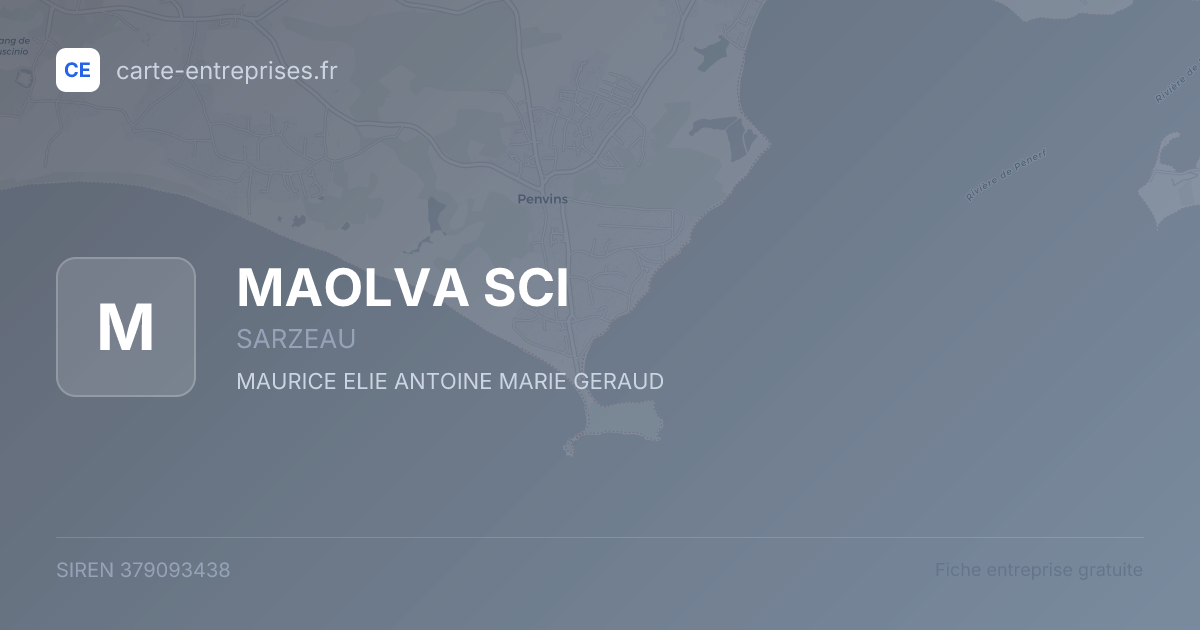 MAOLVA SCI — 379093438 — fiche entreprise