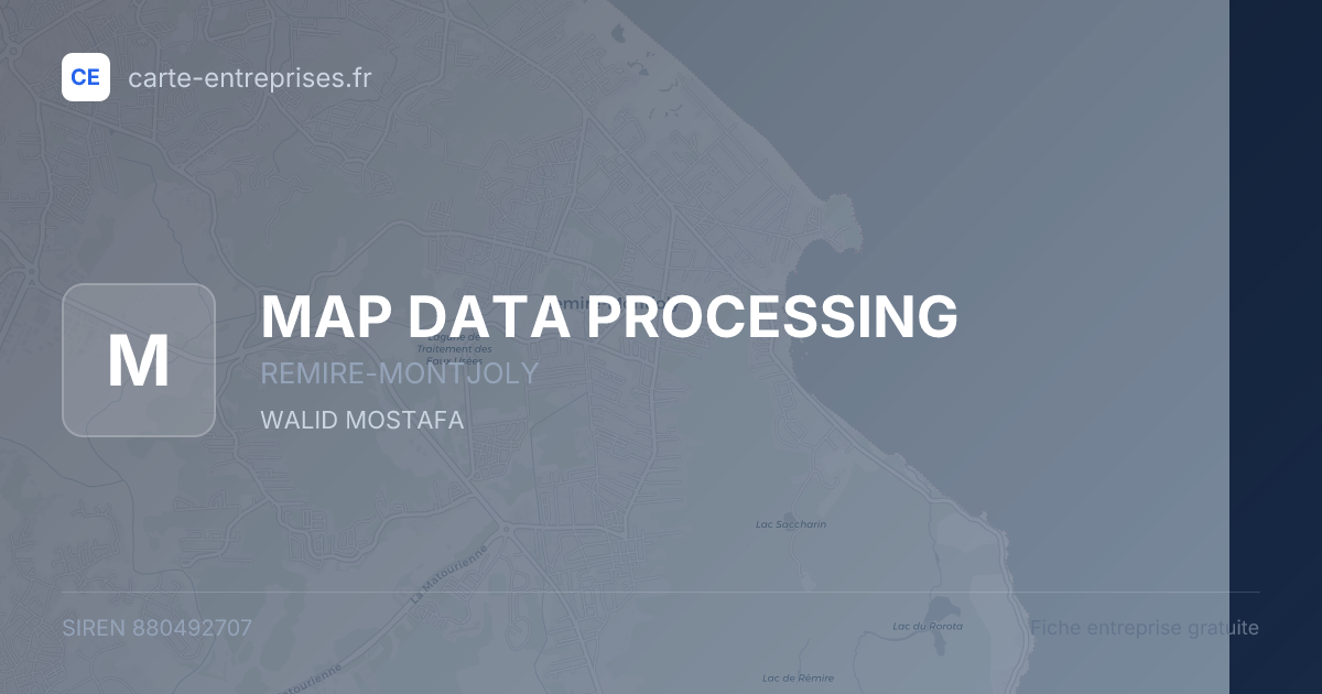 MAP DATA PROCESSING — 880492707 — fiche entreprise