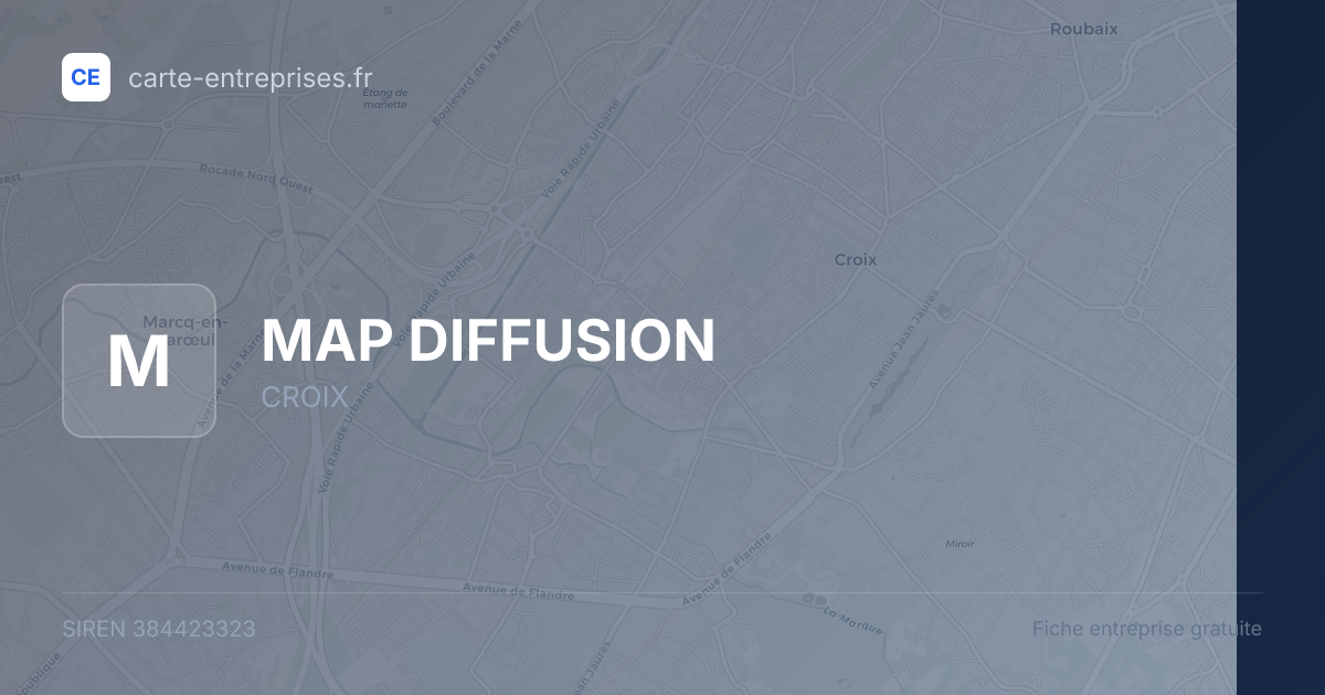 MAP DIFFUSION — 384423323 — fiche entreprise