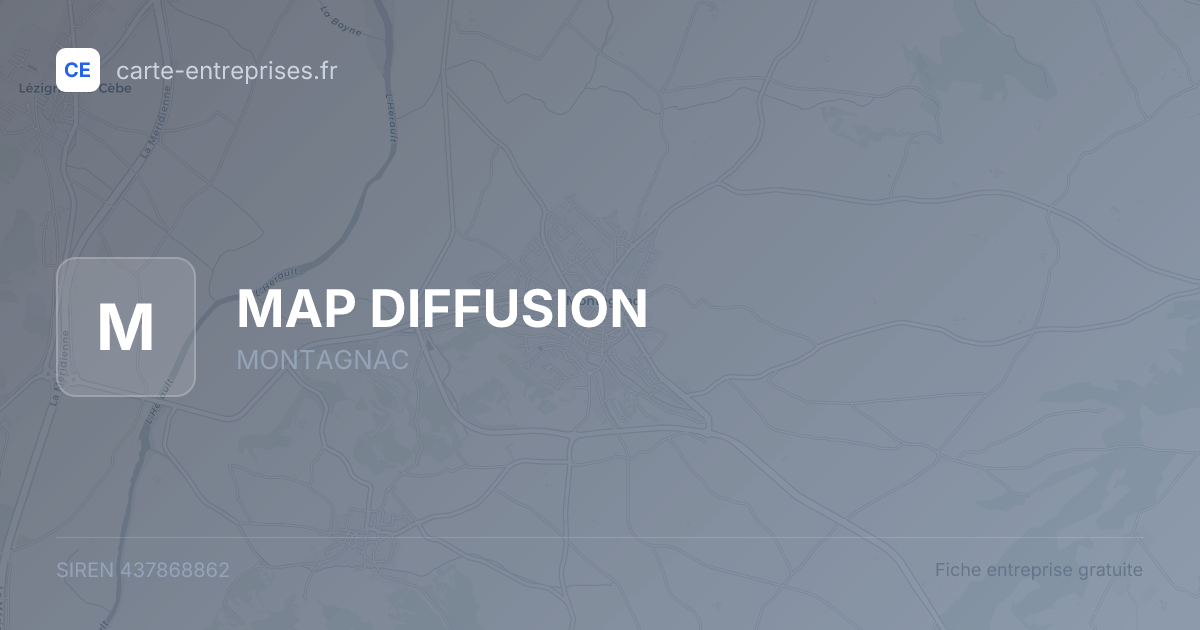 MAP DIFFUSION — 437868862 — fiche entreprise