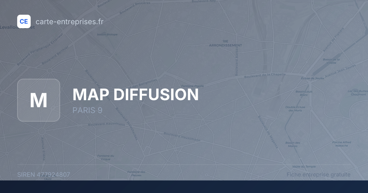 MAP DIFFUSION — 477924807 — fiche entreprise