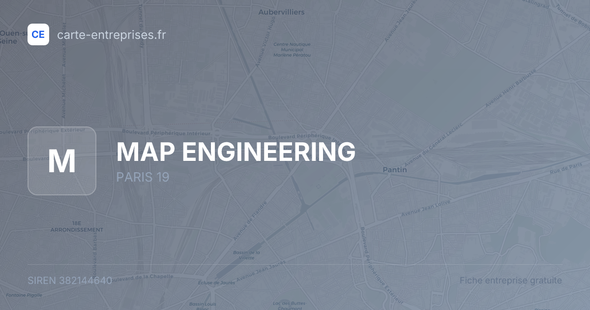 MAP ENGINEERING — 382144640 — fiche entreprise