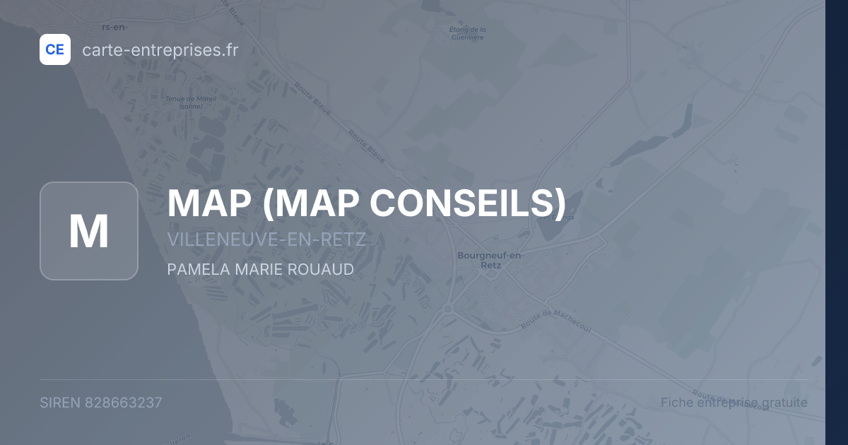 MAP (MAP CONSEILS) — 828663237 — fiche entreprise