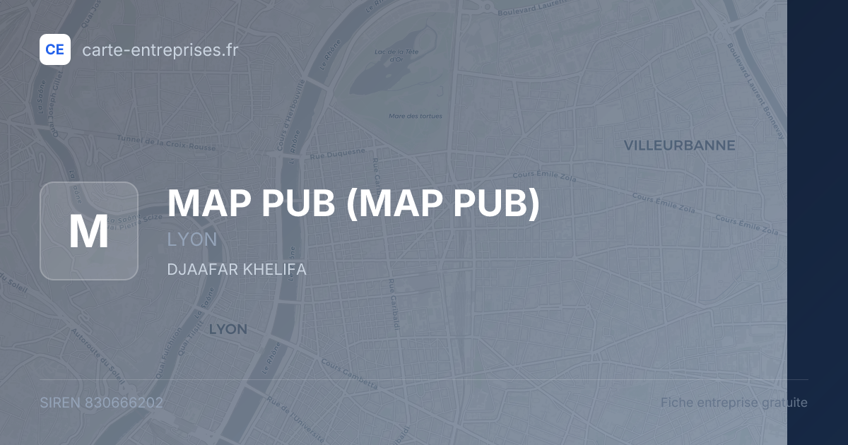MAP PUB — 830666202 — fiche entreprise