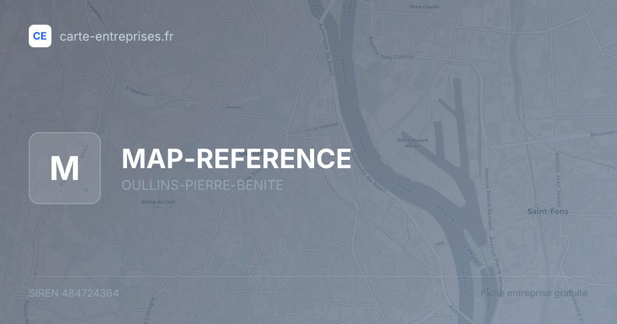MAP-REFERENCE — 484724364 — fiche entreprise