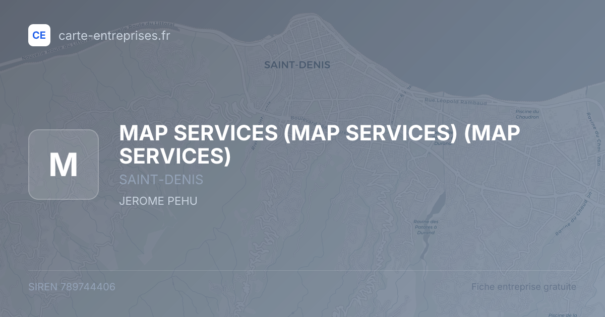 MAP SERVICES (MAP SERVICES) (MAP SERVICES) — 789744406 — fiche entreprise