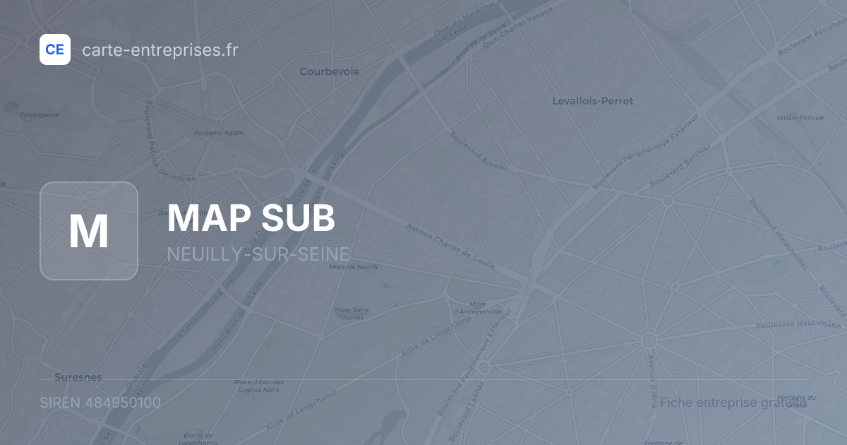 MAP SUB — 484950100 — fiche entreprise