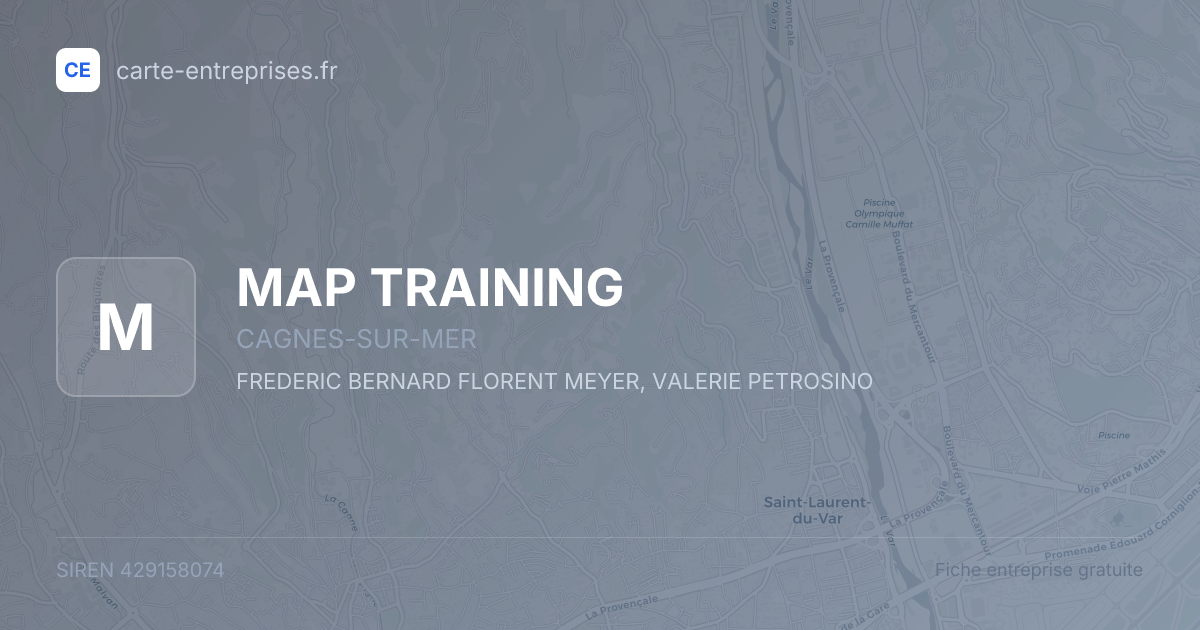 MAP TRAINING — 429158074 — fiche entreprise