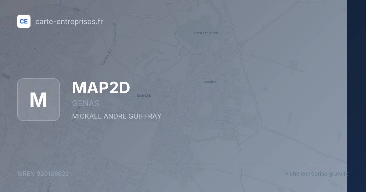 MAP2D — 920168622 — fiche entreprise