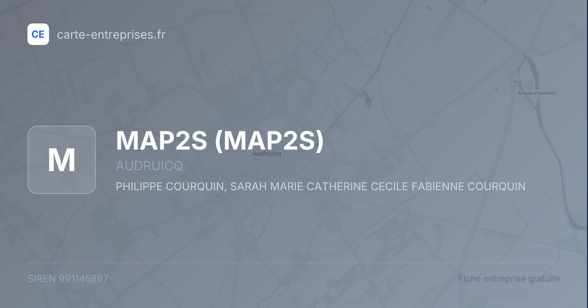 MAP2S — 991145897 — fiche entreprise