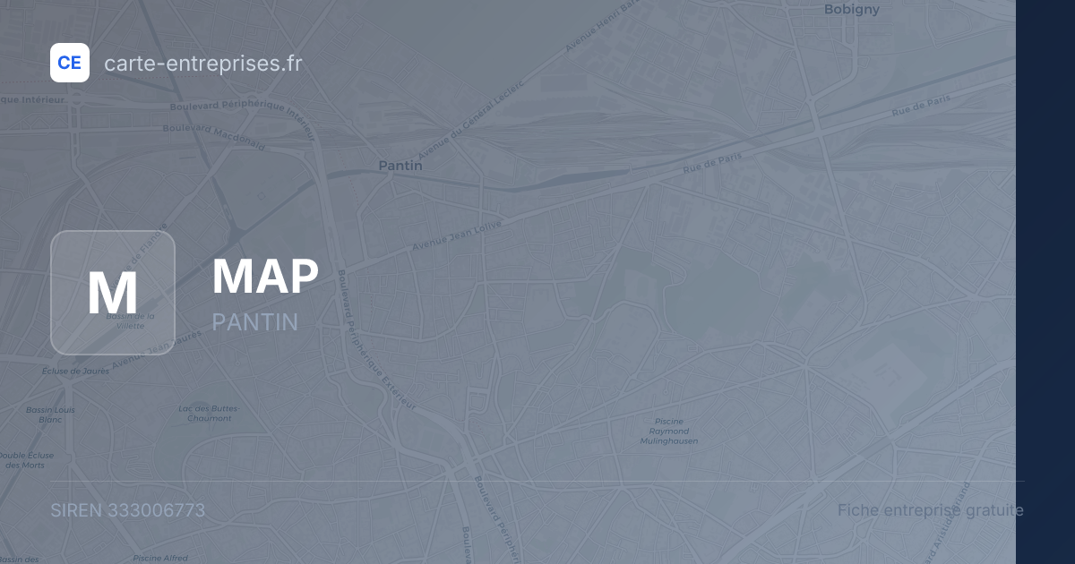 MAP — 333006773 — fiche entreprise