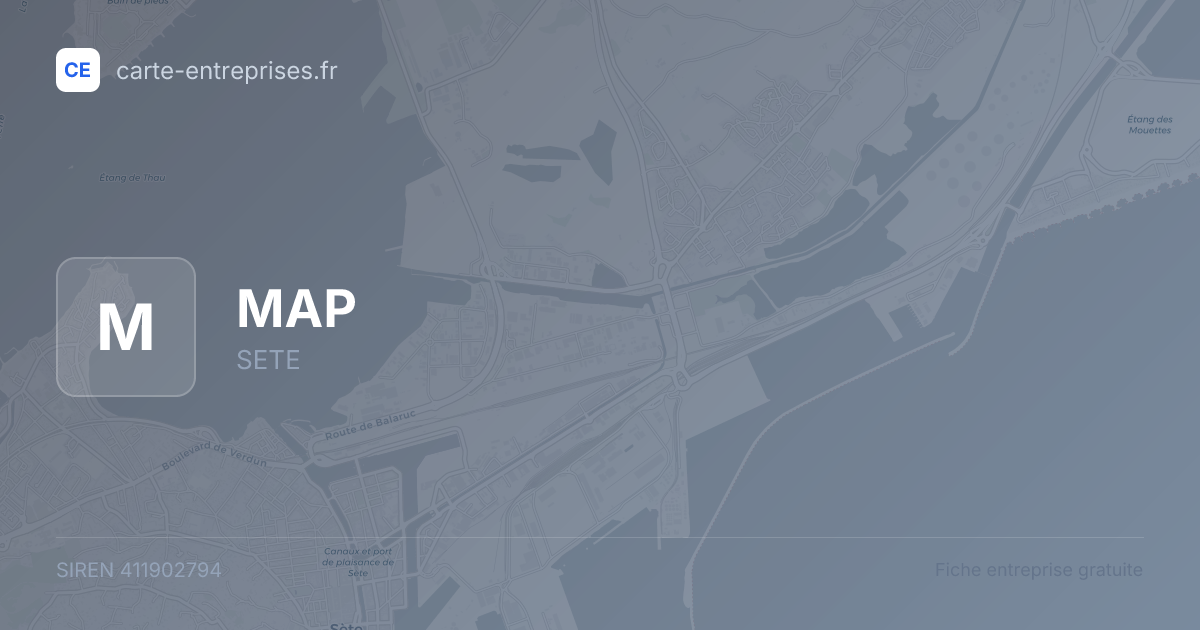 MAP — 411902794 — fiche entreprise