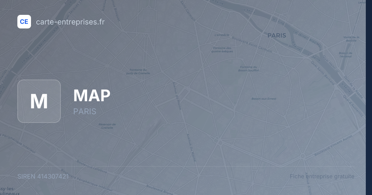 MAP — 414307421 — fiche entreprise