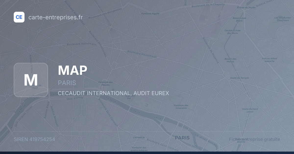 MAP — 419754254 — fiche entreprise