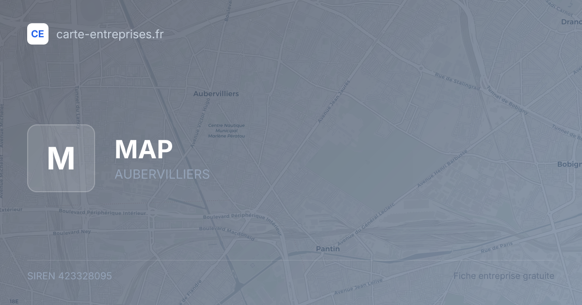 MAP — 423328095 — fiche entreprise