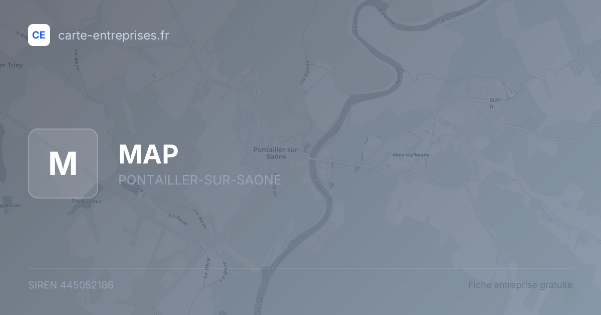 MAP — 445052186 — fiche entreprise