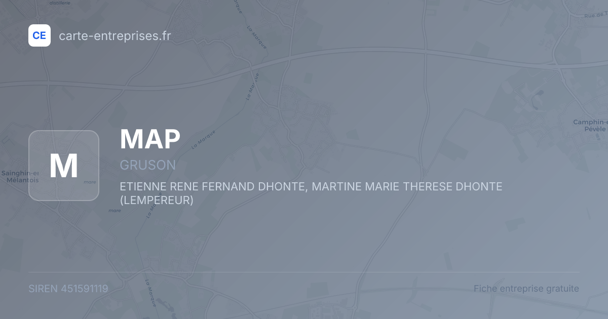 MAP — 451591119 — fiche entreprise
