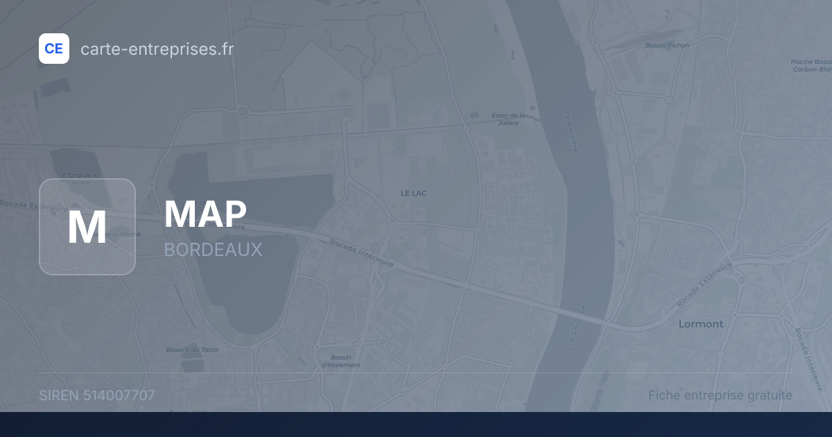 MAP — 514007707 — fiche entreprise