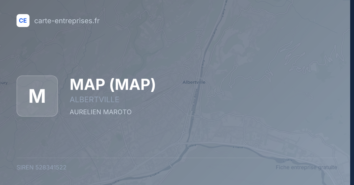 MAP — 528341522 — fiche entreprise
