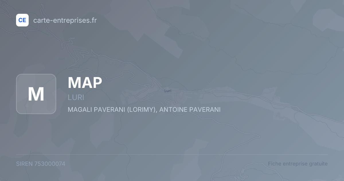 MAP — 753000074 — fiche entreprise