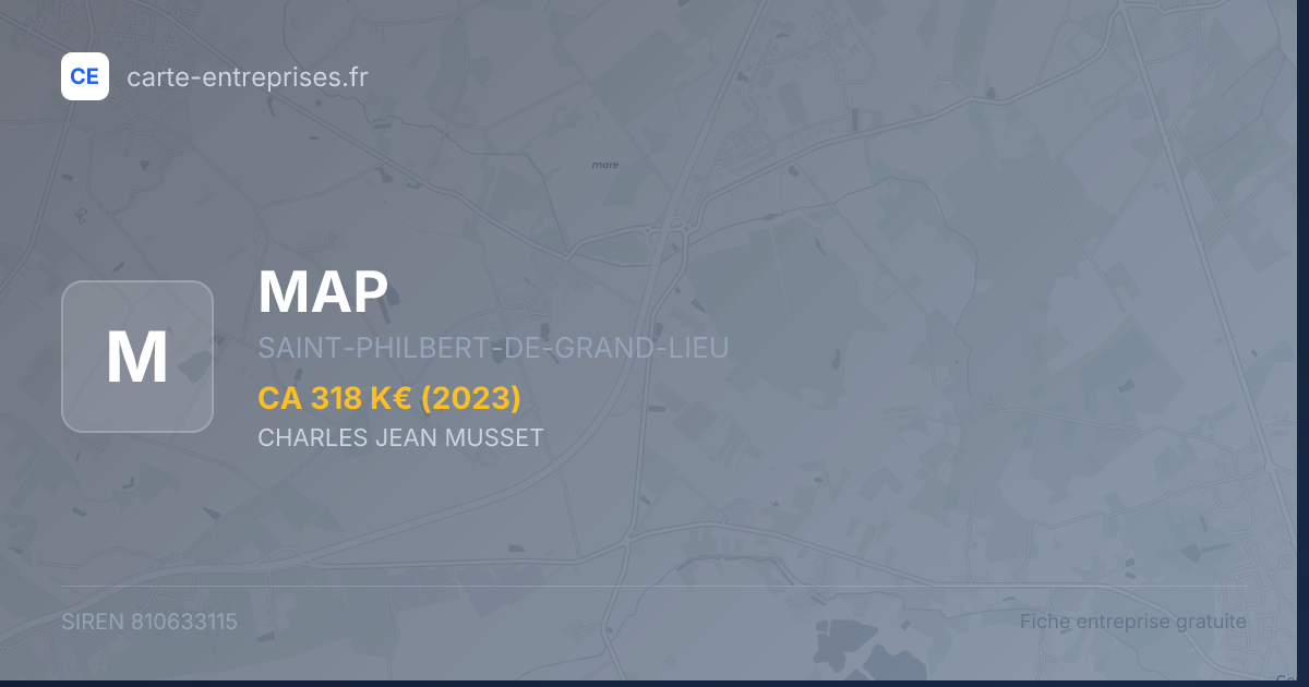 MAP — 810633115 — fiche entreprise