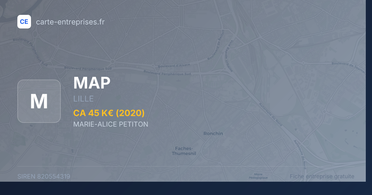 MAP — 820554319 — fiche entreprise