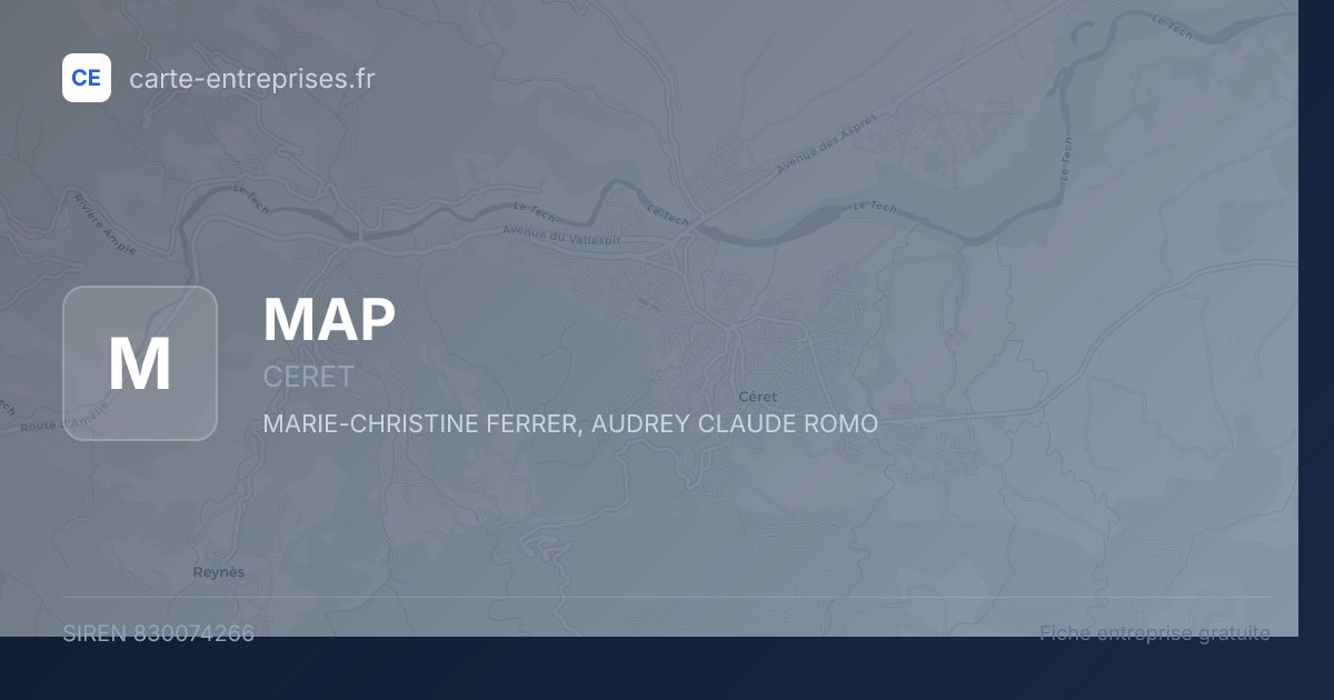 MAP — 830074266 — fiche entreprise