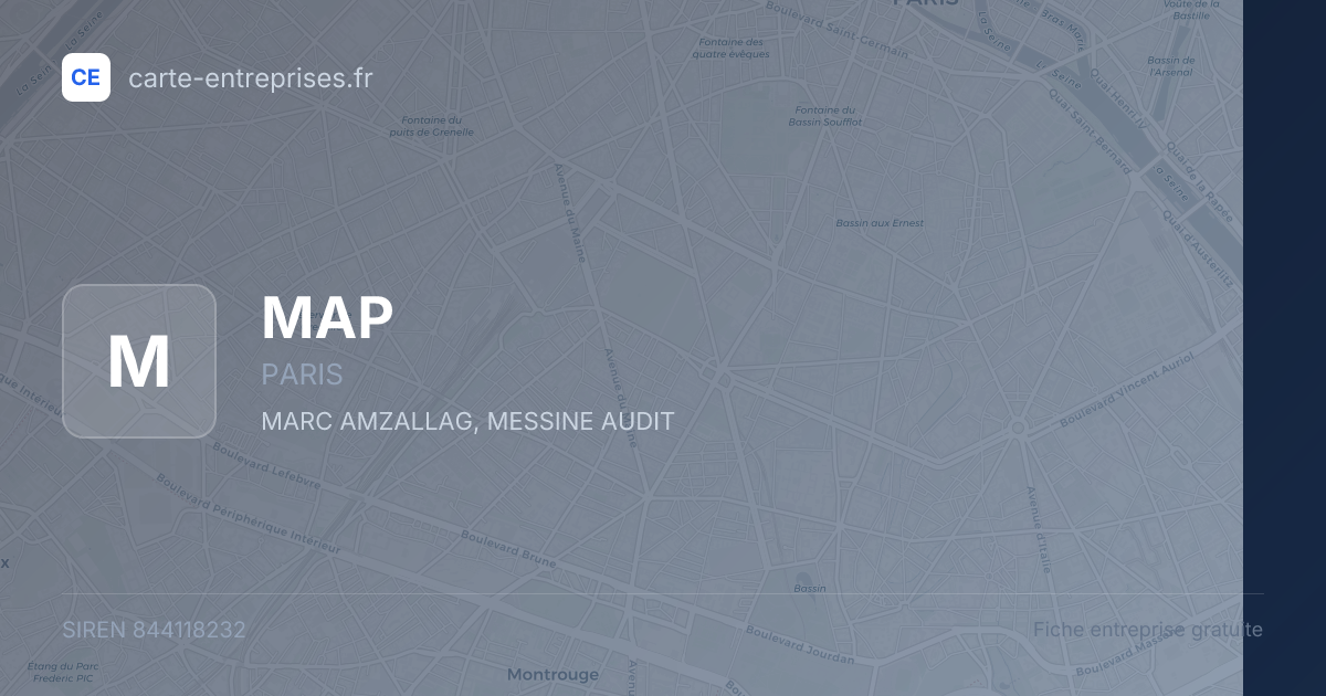 MAP — 844118232 — fiche entreprise