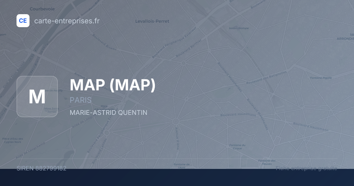 MAP — 882799182 — fiche entreprise
