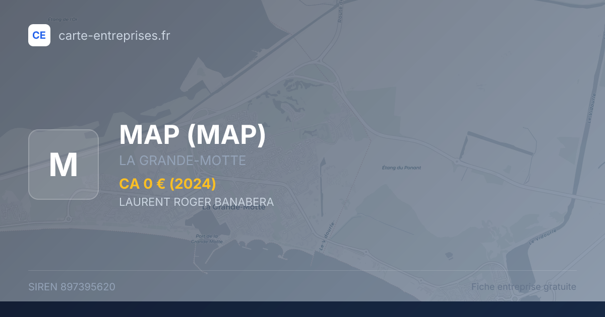 MAP — 897395620 — fiche entreprise