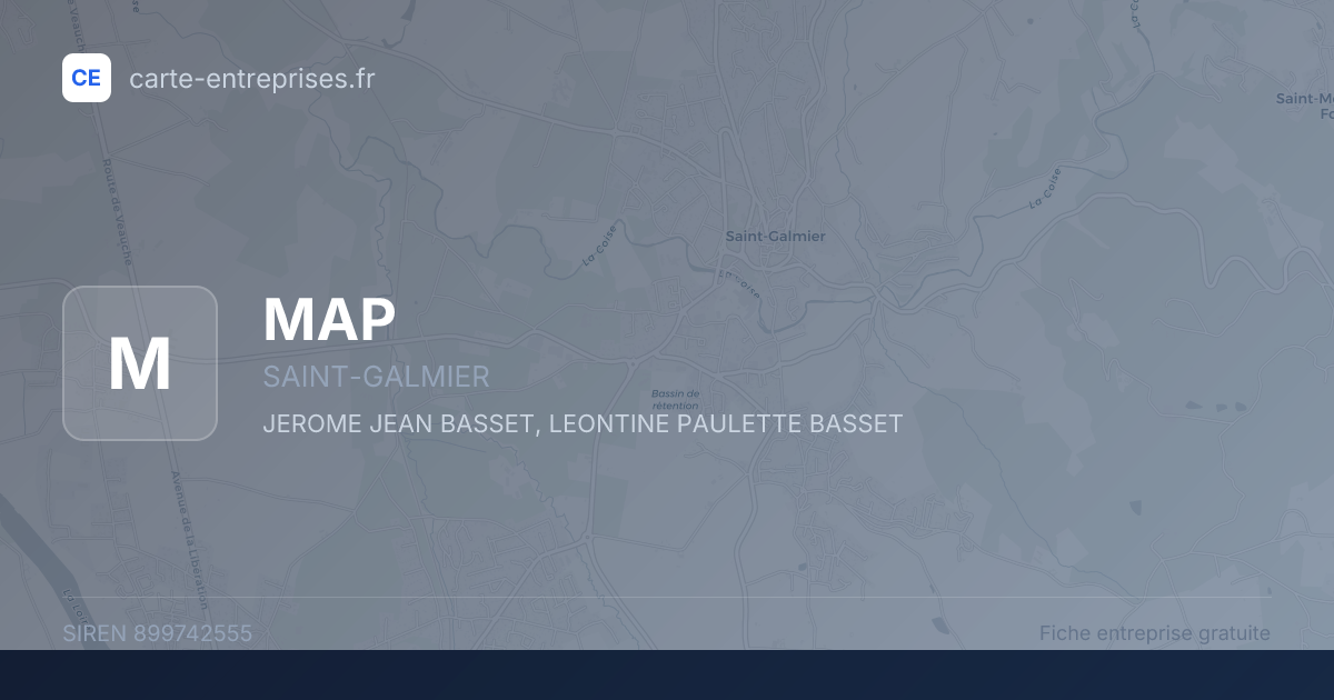 MAP — 899742555 — fiche entreprise