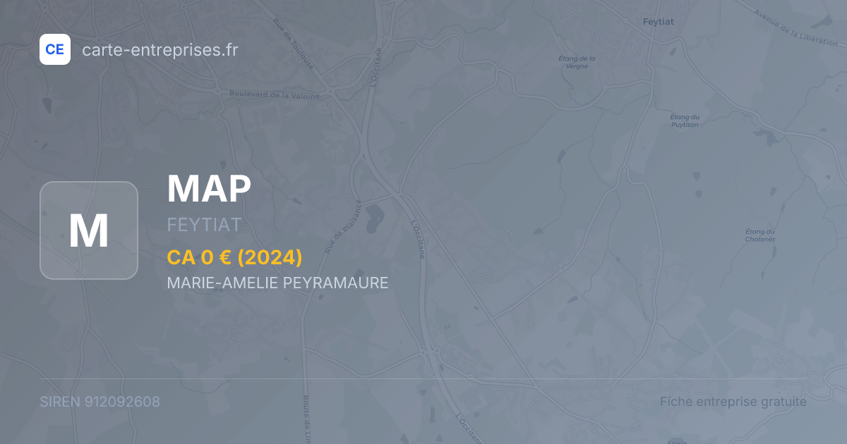 MAP — 912092608 — fiche entreprise