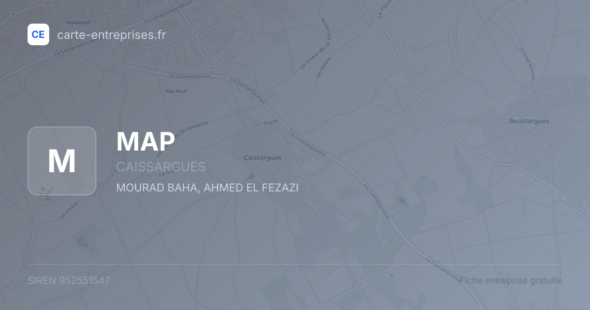 MAP — 952551547 — fiche entreprise