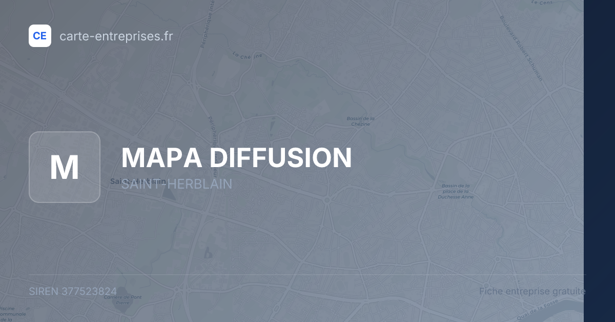 MAPA DIFFUSION — 377523824 — fiche entreprise