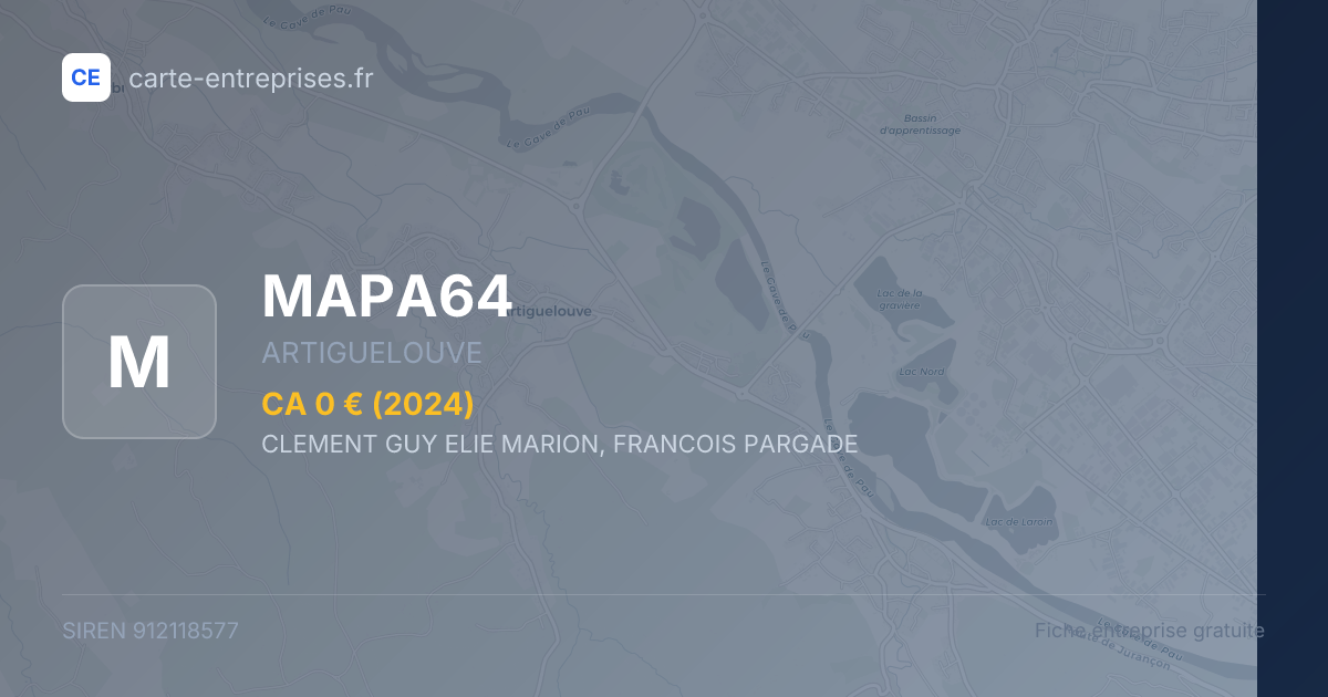 MAPA64 — 912118577 — fiche entreprise