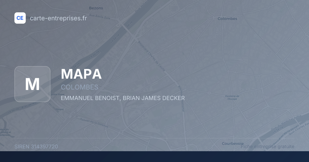 MAPA — 314397720 — fiche entreprise