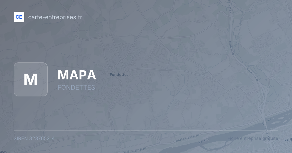 MAPA — 323765214 — fiche entreprise